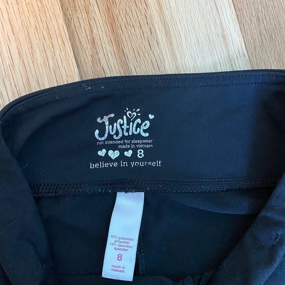 Justice : Black Leggings - Picture 2 of 3